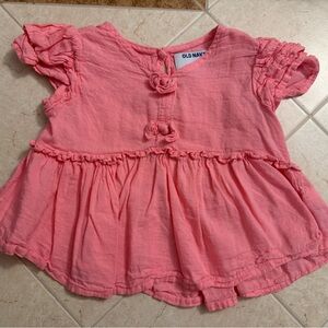 Old Navy Ruffled Pink Kids Blouse
